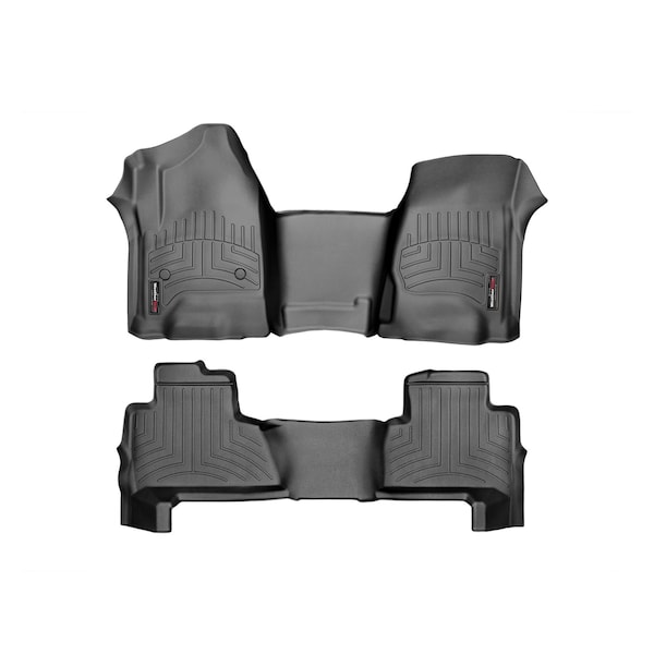 Front and Rear Floorliners - Over The Hump, 445431-446072